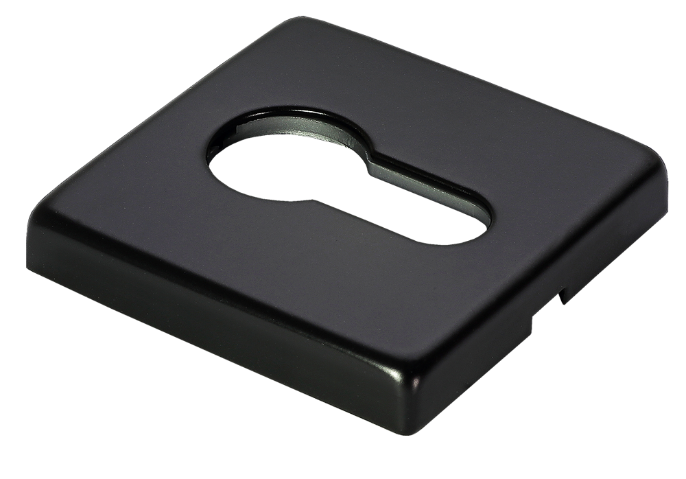 Накладка под евроцилиндр LUX-KH-S5 NERO-ST, цвет - черный soft-touch фото купить Киров