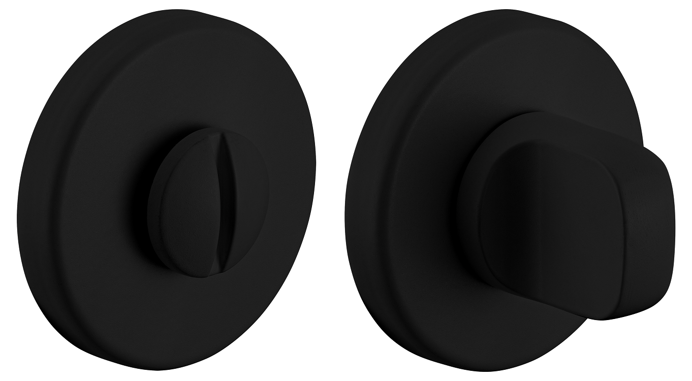 Завертка сантехническая LUX-WC-R5 NERO-ST, цвет - черный soft-touch фото купить Киров