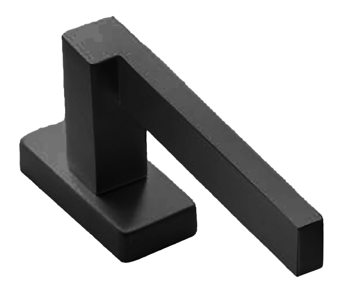 Ручка оконная STONE W1 NERO, цвет - черный фото 3 Ручка оконная STONE W1 NERO, цвет - черный фото фурнитура Киров