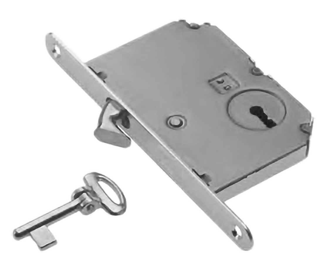 Замок с ключом буратино ART.SR2 CRO для раздвижной двери, цвет - хром фото купить Киров