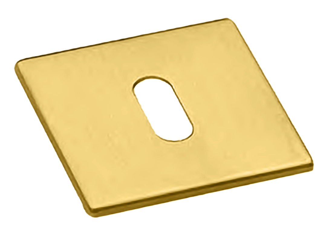 Накладка на ключевой цилиндр LUX-FK-S5 OTL на квадратной розетке под ключ буратино, цвет - золото фото купить Киров