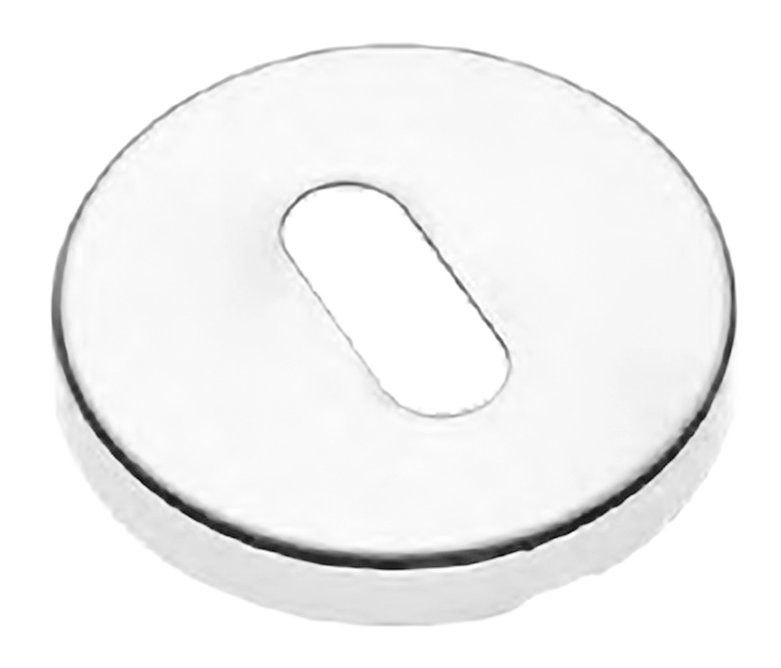 Накладка на ключевой цилиндр LUX-FK-R3 BIA на круглой розетке под ключ буратино, цвет - белый фото купить Киров