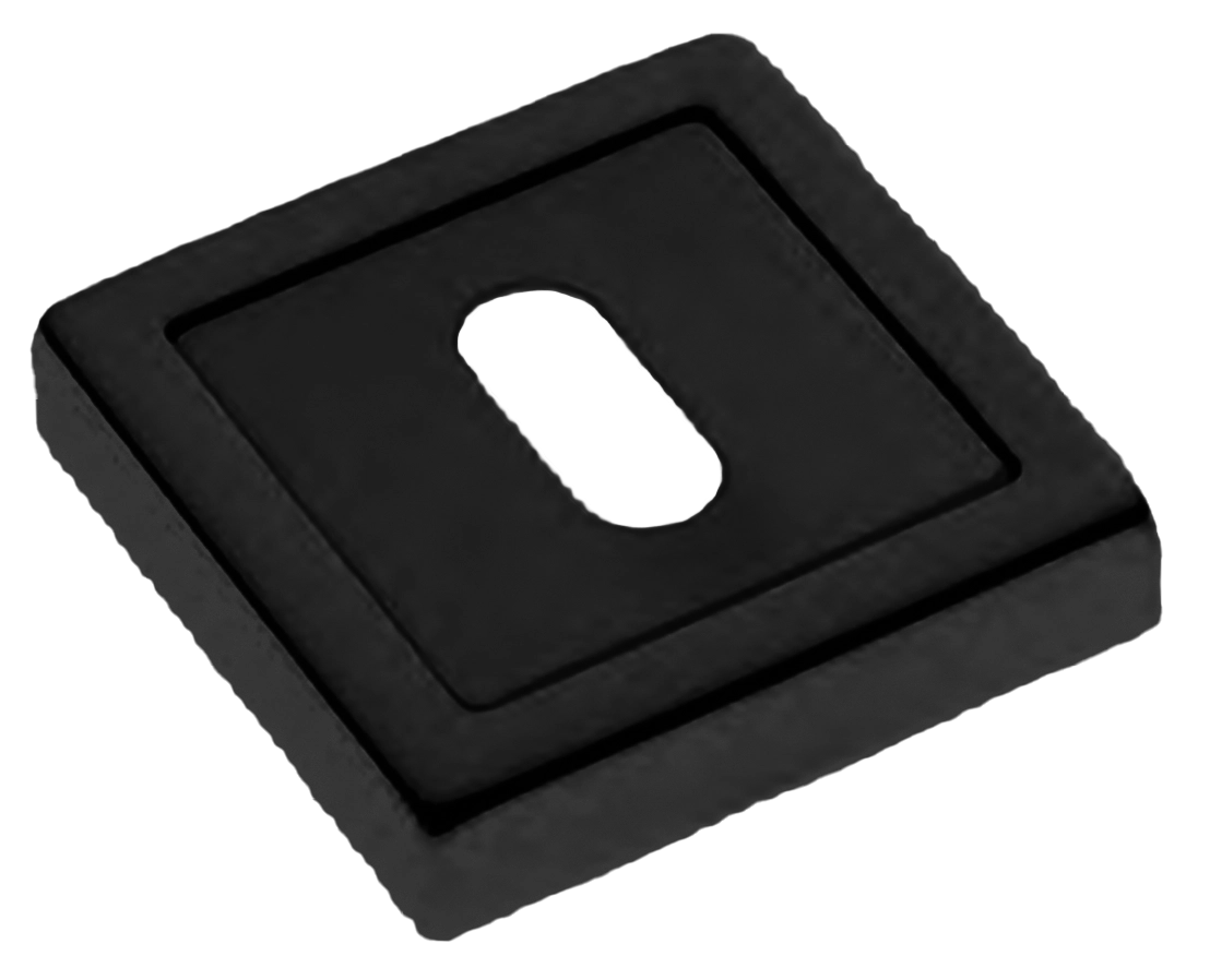 Накладка на ключевой цилиндр LUX-FK-S3 NERO на квадратной розетке под ключ буратино, цвет - черный фото 1 Накладка на ключевой цилиндр LUX-FK-S3 NERO на квадратной розетке под ключ буратино, цвет - черный фото купить Киров