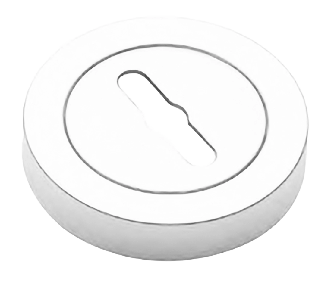 Накладка на ключевой цилиндр LUX-SK-R2 BIA на круглой розетке под сувальдный ключ, цвет - белый фото купить Киров