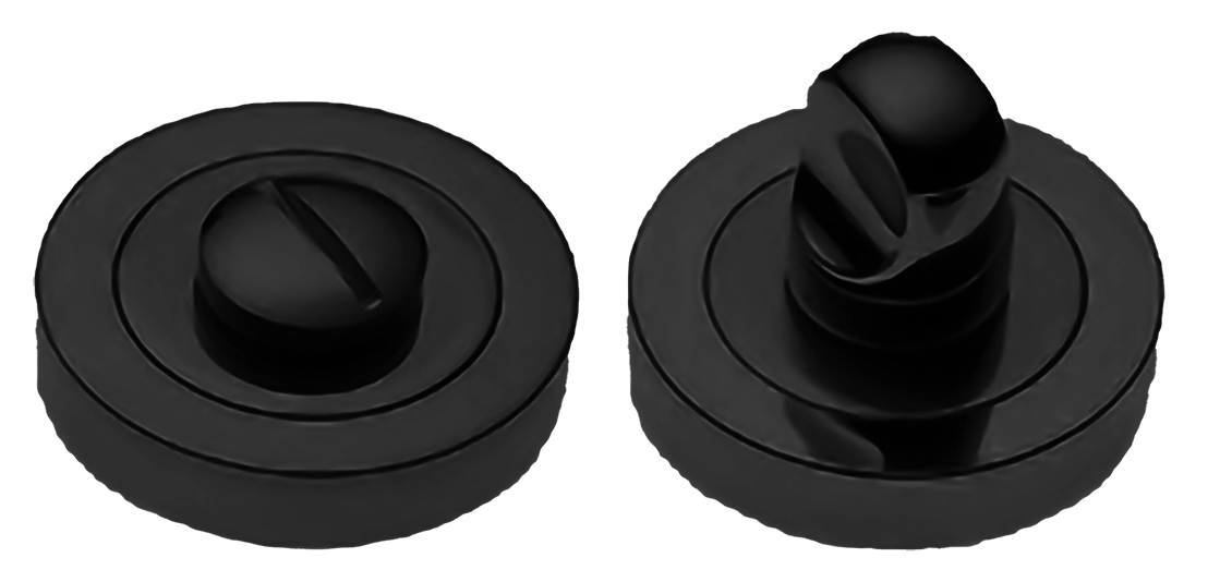 Завертка сантехническая LUX-WC-R4-LU NERO на круглой розетке, цвет  - черный фото купить Киров