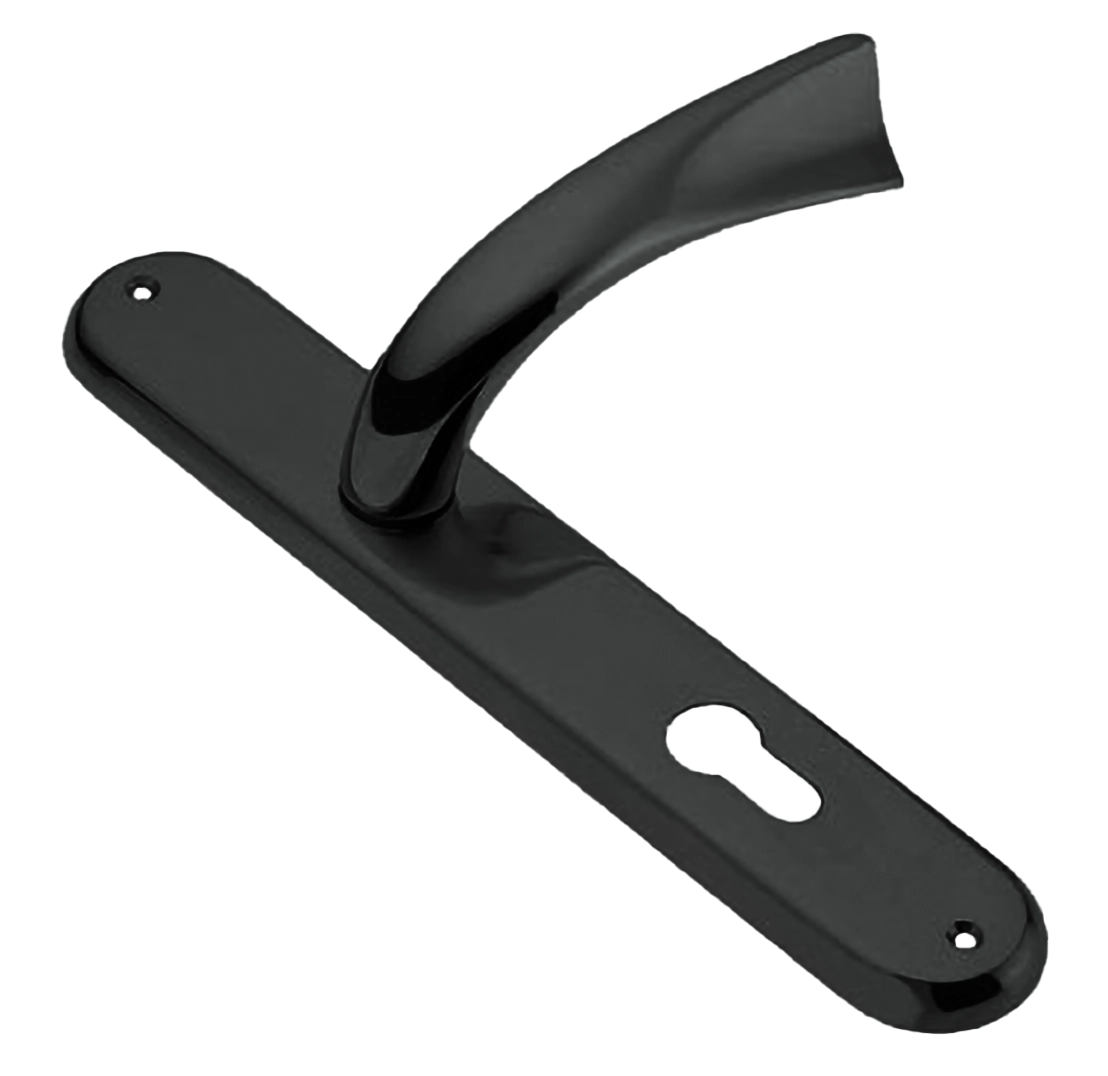 Ручка дверная на планке TENDER PL NIN, цвет черный никель, латунь фото купить в Кирове