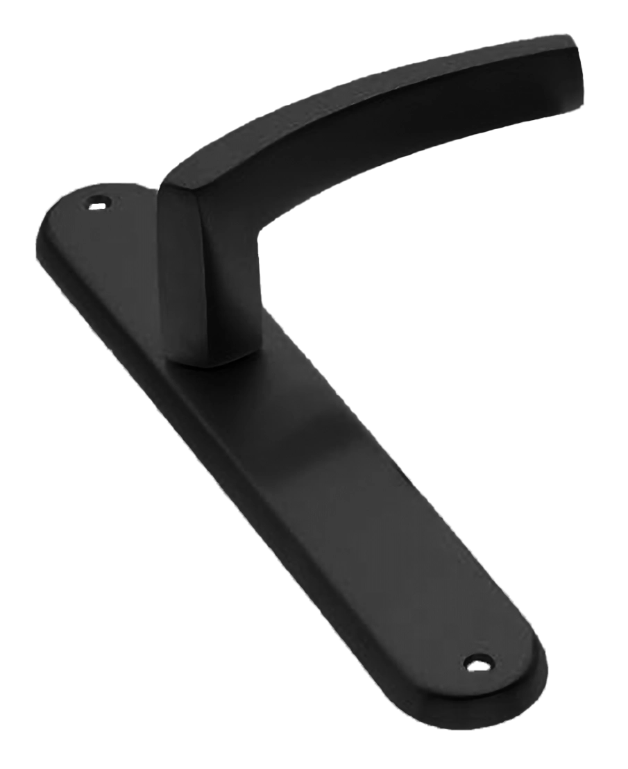 Ручка дверная на планке WIND PL NERO, цвет черный, латунь фото купить в Кирове