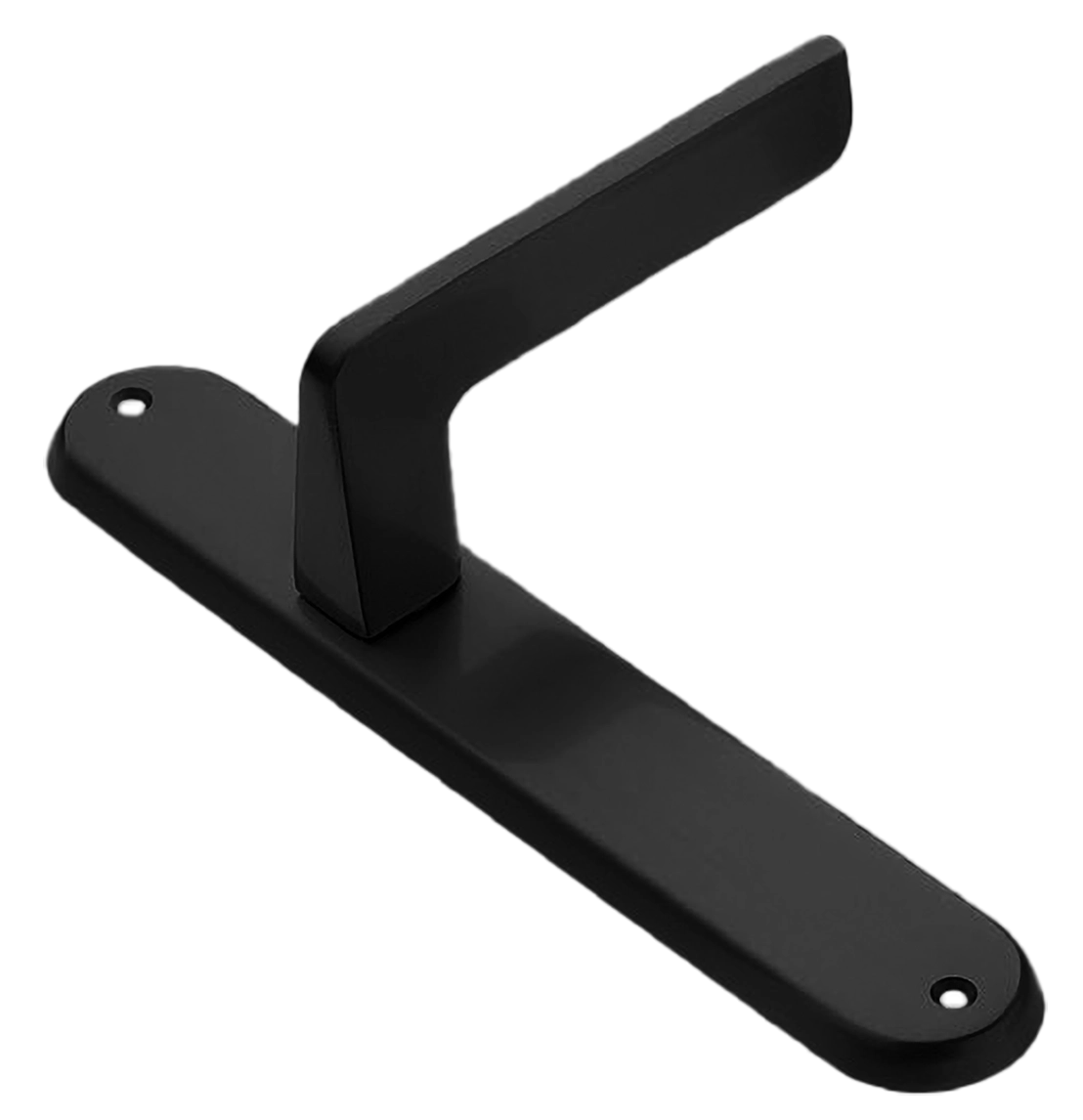 Ручка дверная на планке ROCK PL NERO, цвет черный, латунь фото купить в Кирове