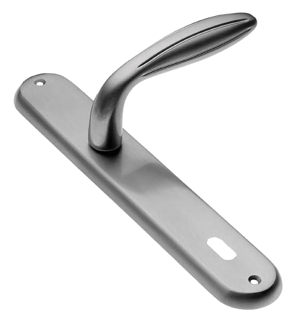 Ручка дверная на планке BUD PL CSA, цвет матовый хром, латунь фото купить в Кирове