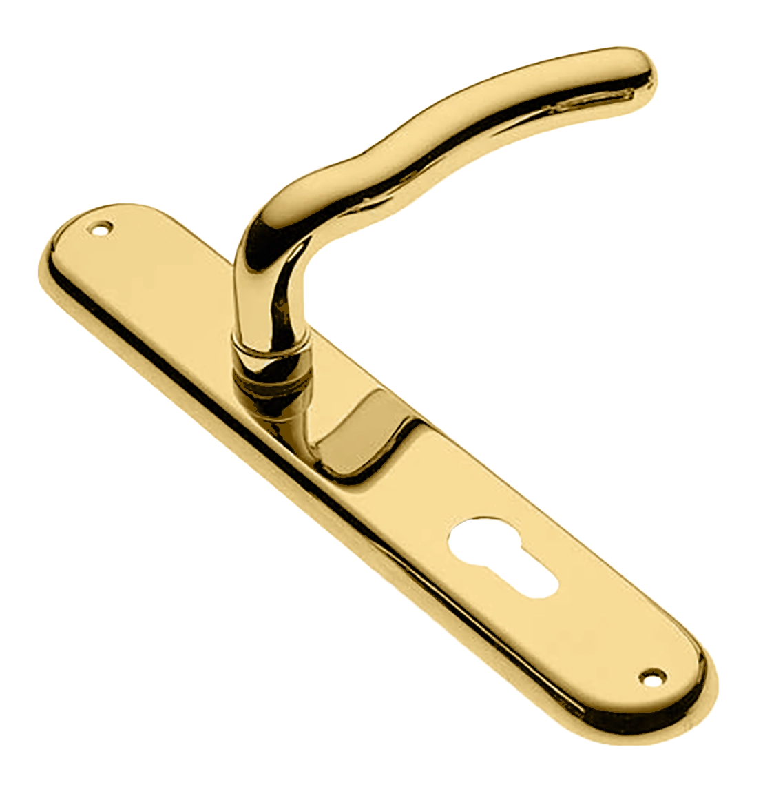 Ручка дверная на планке SNAKE PL OTL, цвет золото, латунь фото купить в Кирове