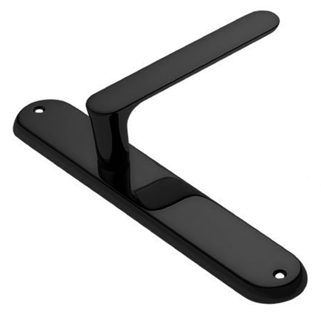 Ручка дверная на планке LE BOAT PL NERO, цвет черный, латунь фото купить в Кирове