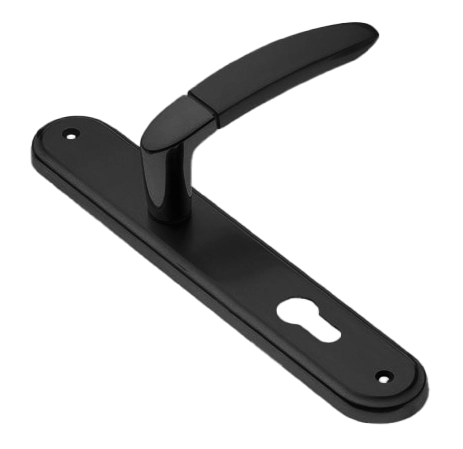 Ручка дверная на планке SAIL PL NERO, цвет черный, латунь фото купить в Кирове