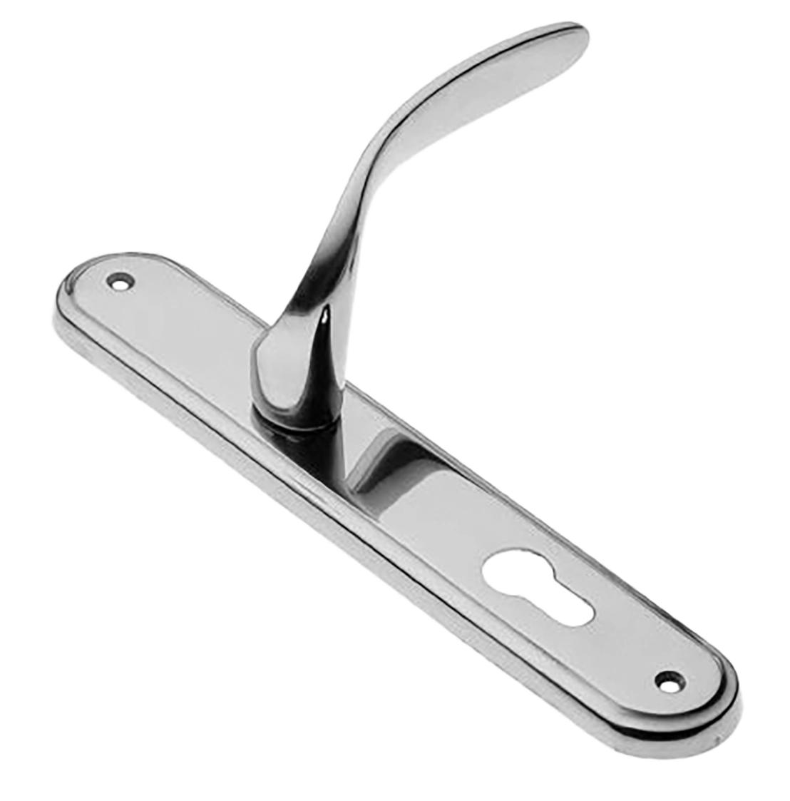 Ручка дверная на планке COBRA PL CRO, цвет хром, латунь фото купить в Кирове