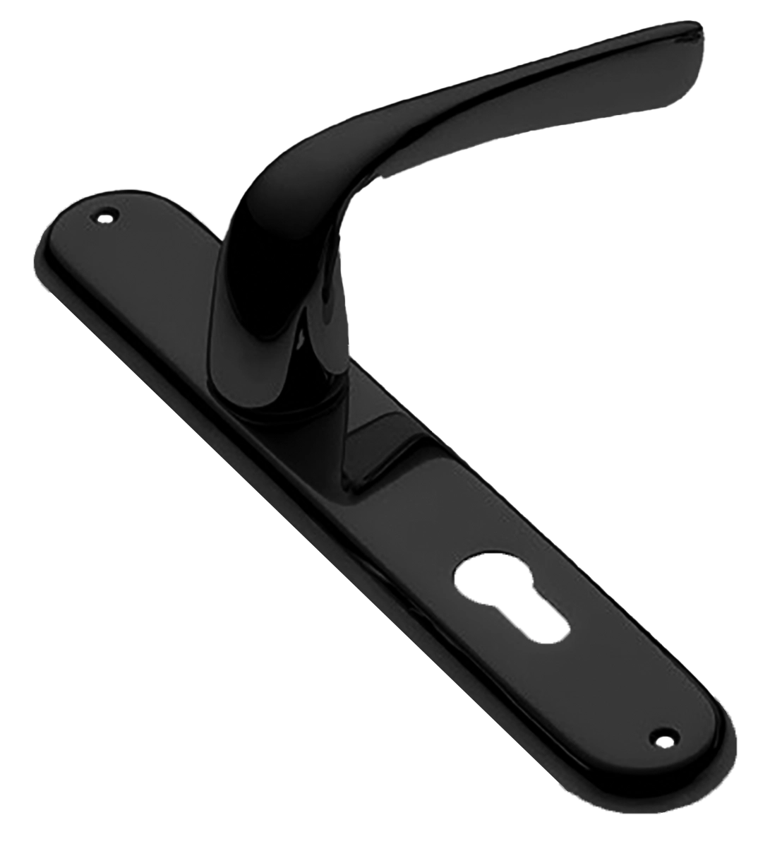 Ручка дверная на планке LE MANS PL NERO, цвет черный, латунь фото купить в Кирове