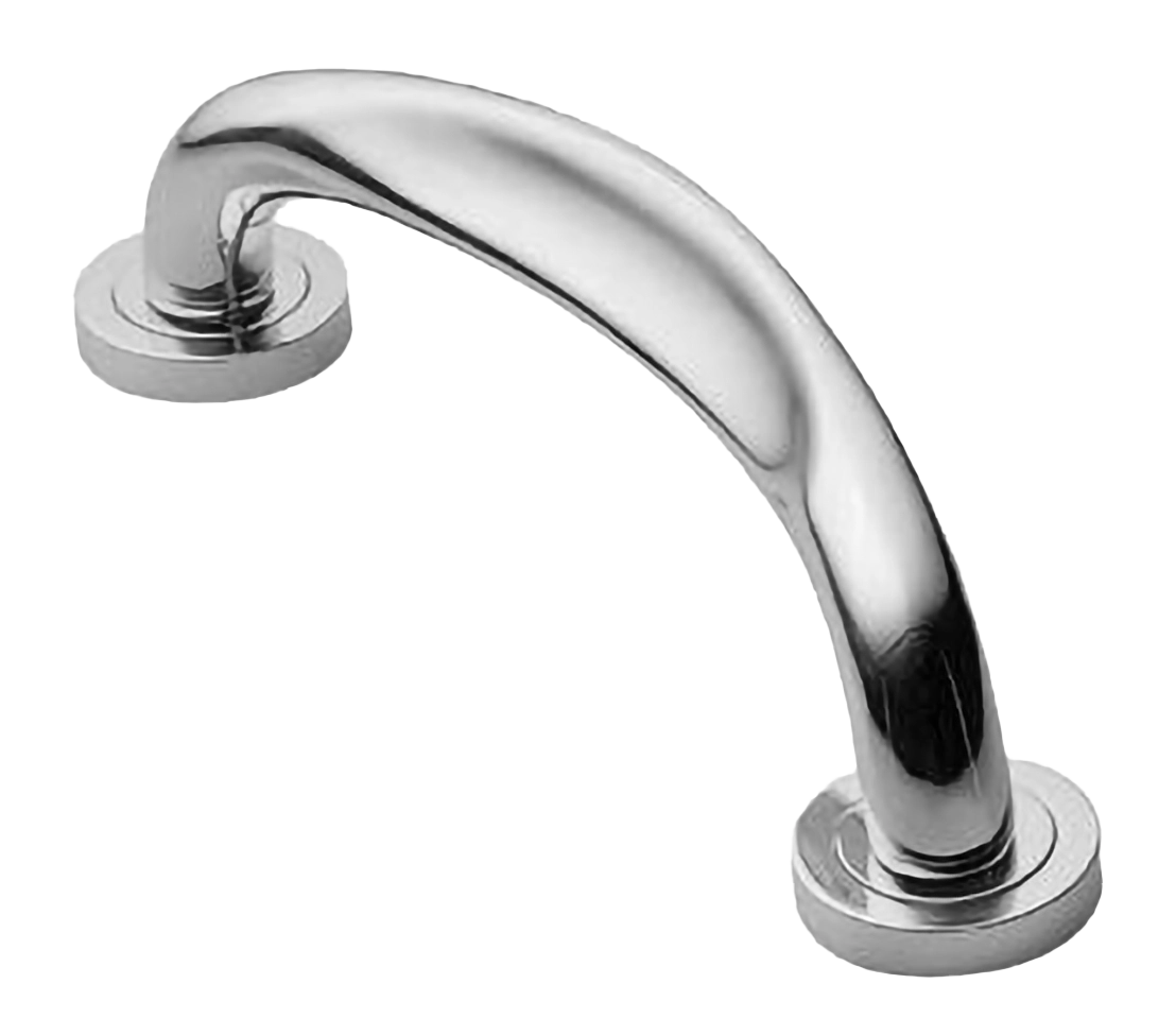 Ручка-скоба дверная RAFT PH CRO на круглой розетке, цвет хром, латунь фото купить в Кирове