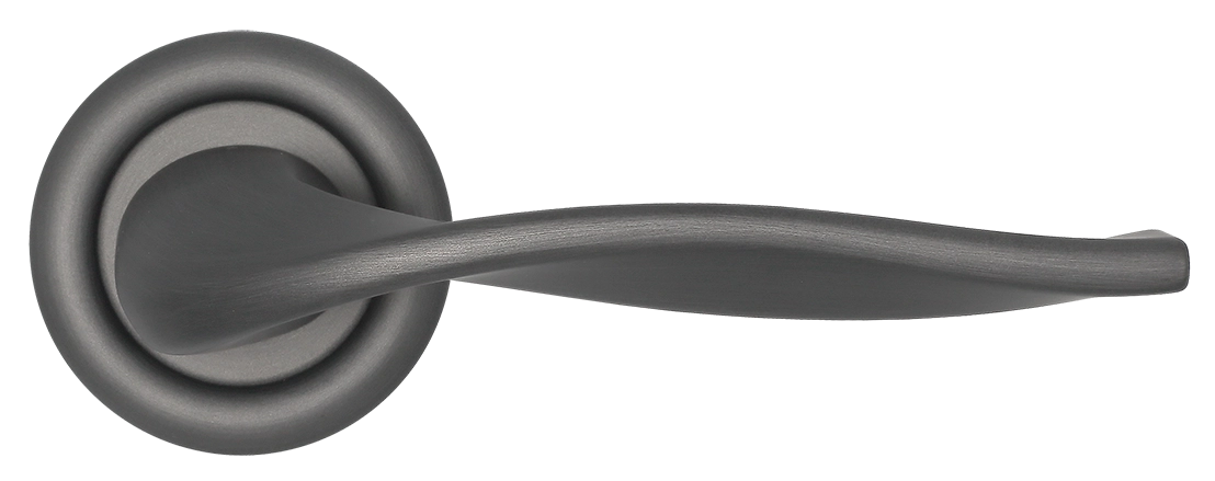 Ручка дверная SKYSCRAPER R7 SST на круглой розетке, цвет Летняя гроза/Summer Storm фото купить в Кирове