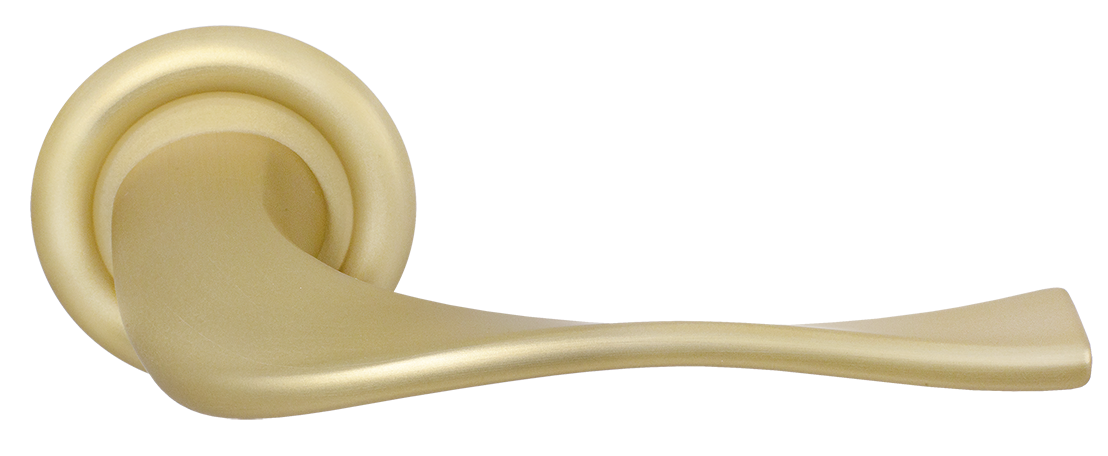 Ручка дверная SKYSCRAPER R7 AH на круглой розетке, цвет Осенний мёд/Autumn Honey фото купить Киров