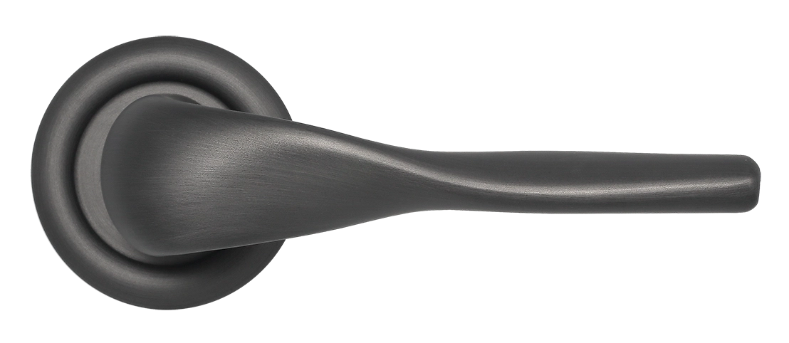 Ручка дверная LVB R7 SST на круглой розетке, цвет Летняя гроза/Summer Storm фото купить в Кирове