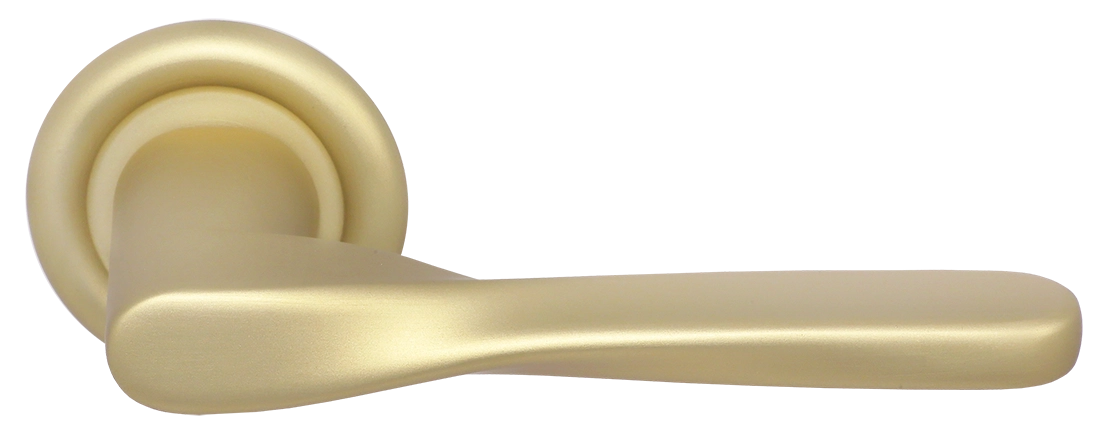 Ручка дверная THE OLYMPICS R7 AH на круглой розетке, цвет Осенний мёд/Autumn Honey фото купить Киров