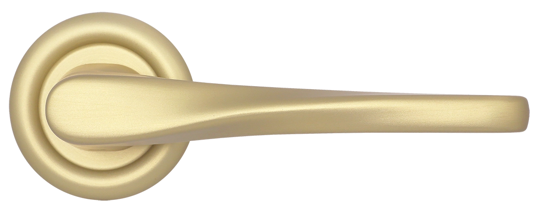 Ручка дверная THE OLYMPICS R7 AH на круглой розетке, цвет Осенний мёд/Autumn Honey фото купить в Кирове