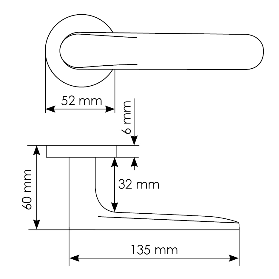 Комплект дверных ручек MH-59-R6 BL + защёлка бесшумная M1895 BL + петли врезные универсальные MSN 100X70X2.5-4BB BL (2шт), цвет черный фото купить в Кирове