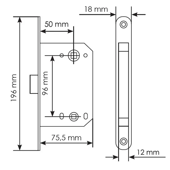 Комплект дверных ручек MH-54-S6 BL с заверткой MH-WC-S6 BL + замок M1895 BL, цвет черный фото дверная фурнитура Киров