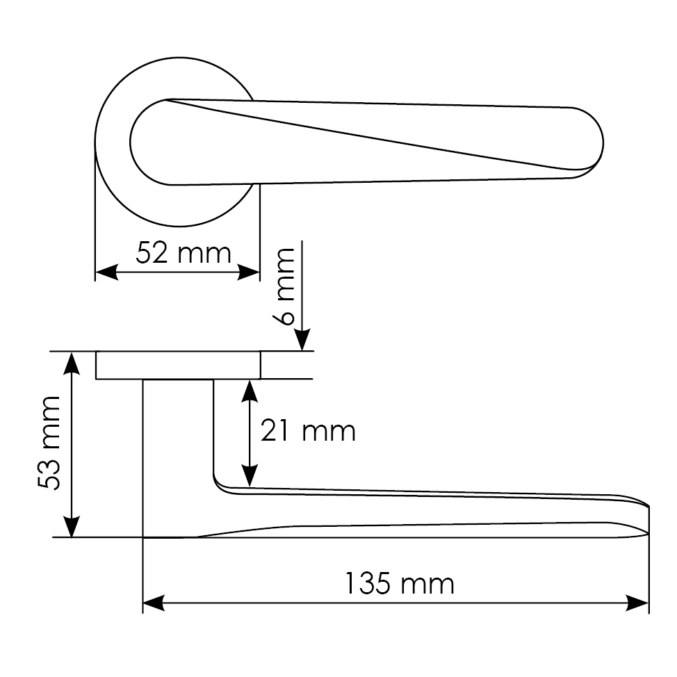 Комплект дверных ручек MH-58-R6 BL с заверткой MH-WC-R6 BL + магнитный замок M1895 BL, цвет черный фотомореллиКиров