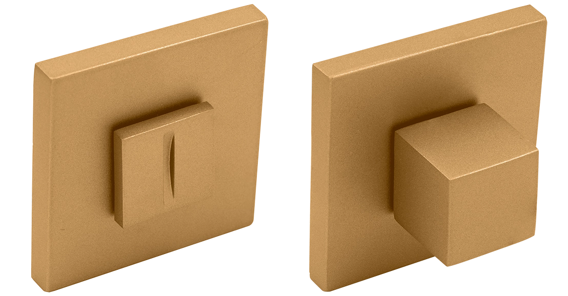 Завертка сантехническая MH-WC-S6 FTG на квадратной розетке 6мм цвет матовое итальянское золото фото купить Киров