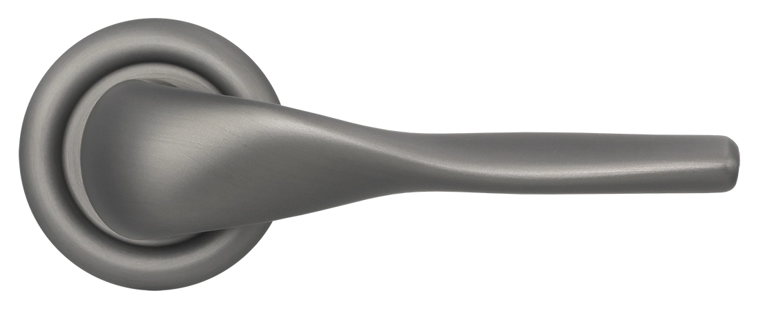 Ручка дверная LVB R7 WF на круглой розетке, цвет Зимняя стужа/Winter Frost фото купить в Кирове