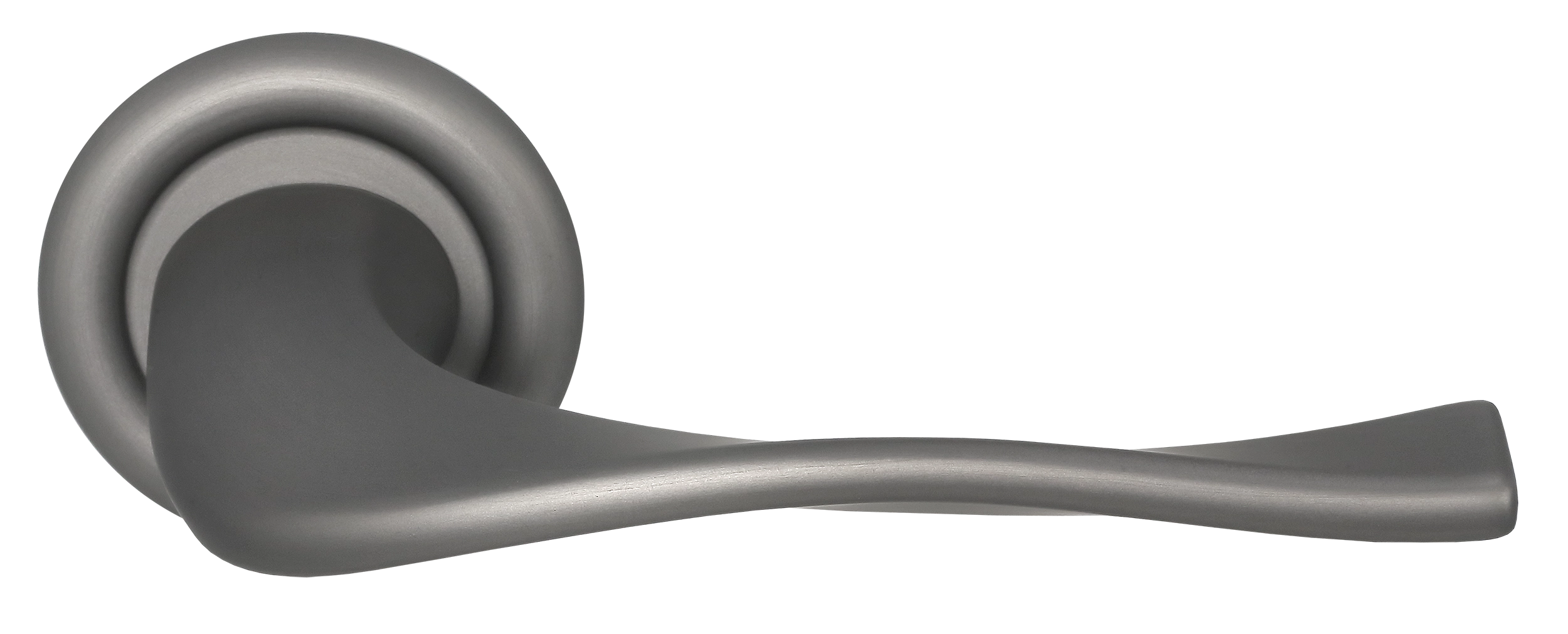 Ручка дверная SKYSCRAPER R7 WF на круглой розетке, цвет Зимняя стужа/Winter Frost фото купить Киров