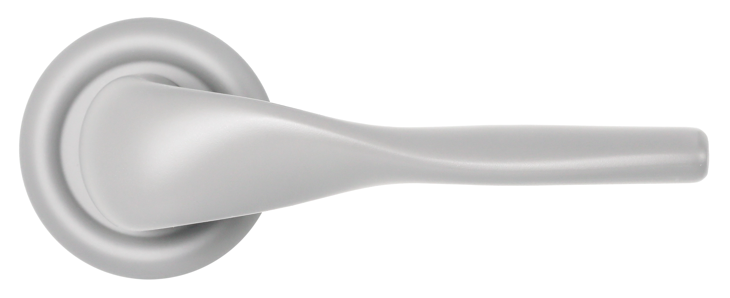Ручка дверная LVB R7 SSW на круглой розетке, цвет Стокгольмский снегопад/Stockholm Snowfall фото купить в Кирове