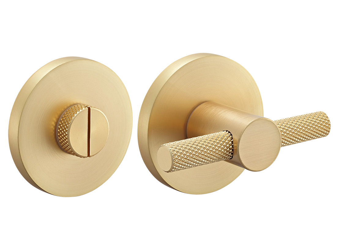 Завертка сантехническая MH-WC-R6T MSG на круглой розетке цвет матовое сатиннированное золото