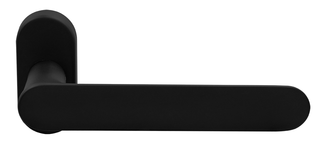 Ручка оконная LE BOAT W1 NERO-ST на прямоугольной розетке, цвет черный soft-touch, латунь фото morelli Киров