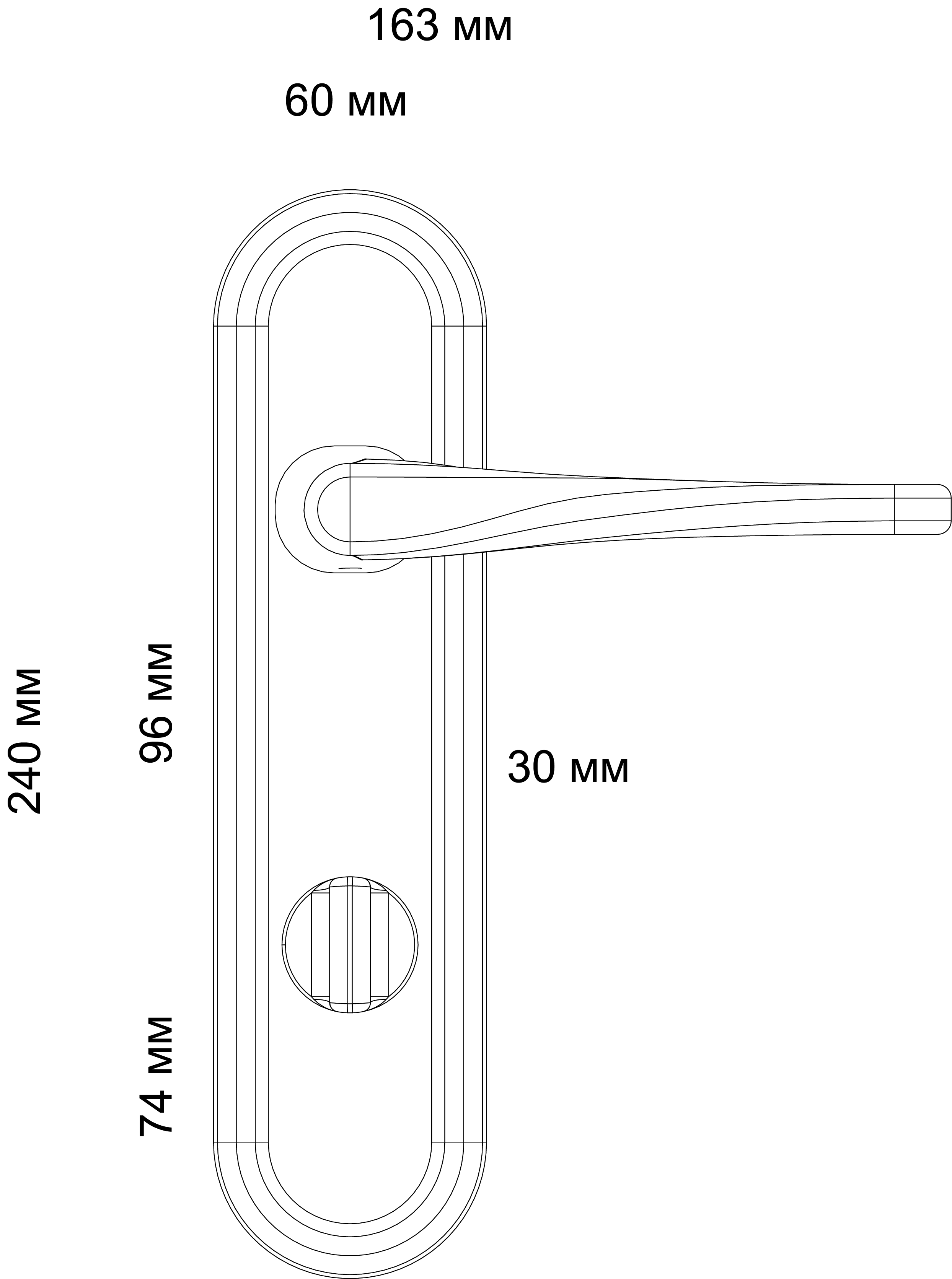 Ручка дверная THE OLYMPICS PLR WF на планке, цвет Зимняя стужа/Winter Frost фото фурнитура Киров