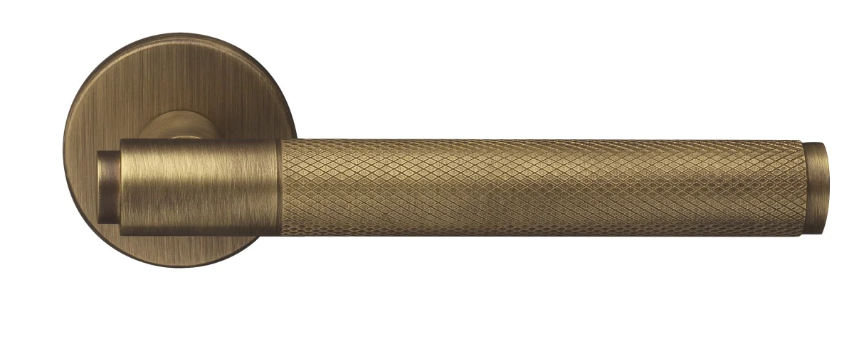 BRIDGE R6 BGO, ручка дверная с усиленной розеткой, цвет -  матовая бронза фото купить Киров