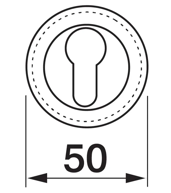 Накладка на замок LUX-KH-R4 OTL круглая под евроцилиндр, цвет золото фото купить в Кирове