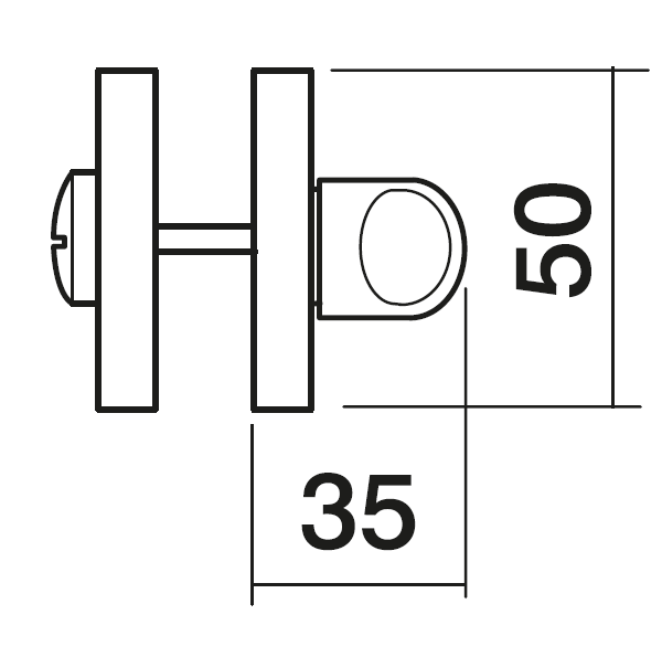 LUX-WC-R3 OBR, завертка сантехническая, цвет - кофе фото купить в Кирове