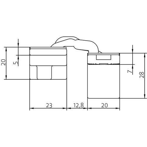 HH-19 B, скрытая петля, цвет - черный фото morelli Киров