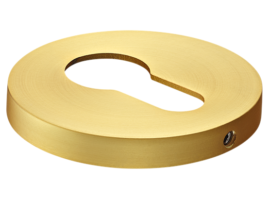 Накладка на ключевой цилиндр, на круглой розетке 6 мм, MH-KH-R6 MSG,  цвет - мат. сатинированное золото фото купить Киров