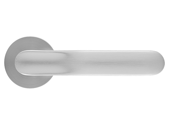 GARAK ручка дверная на круглой розетке 6 мм, MH-59-R6 MSC, цвет - мат. сатинированный хром фото купить в Кирове